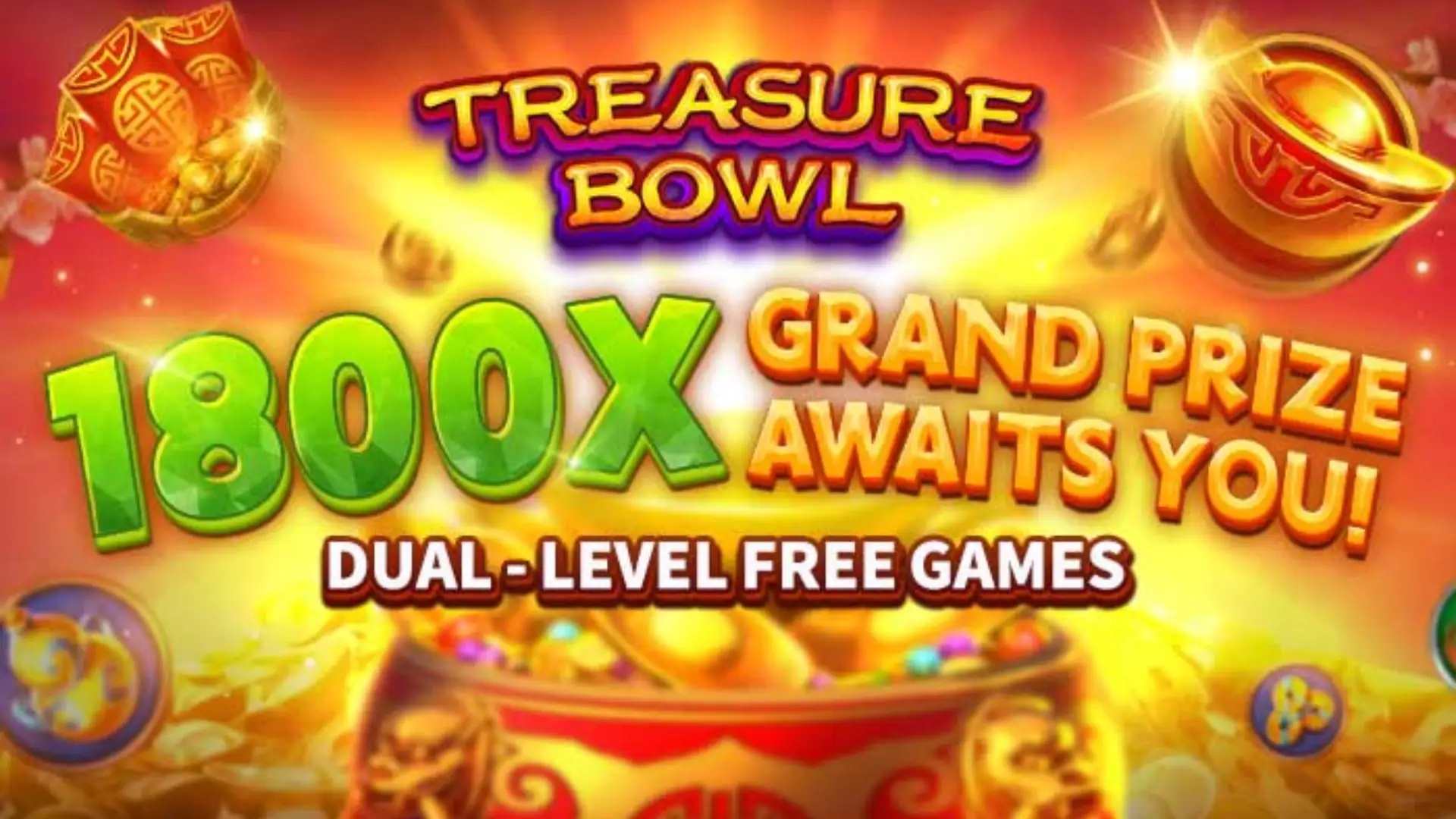Multiplicadores Treasure Bowl aa1998 - 7777x Máximo com Tigela Dourada